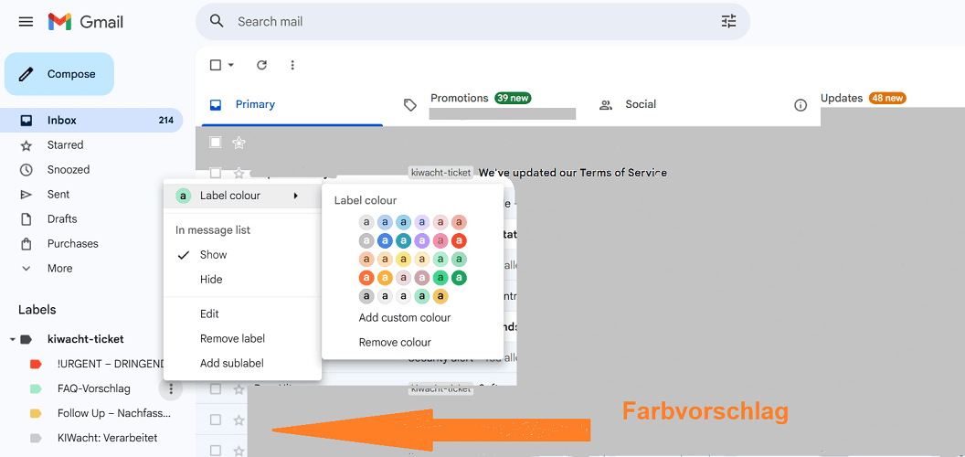 Schritt 4: Label erstellen