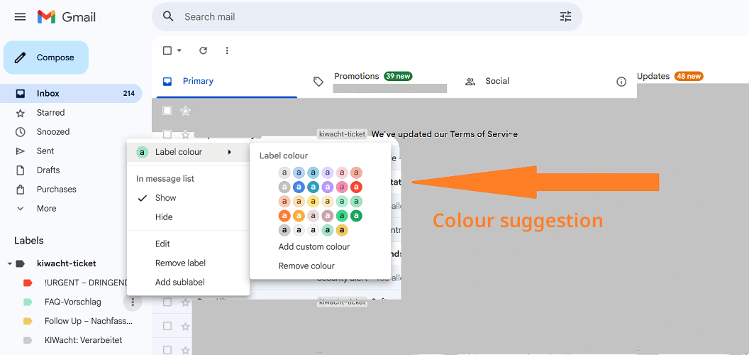 Step 4: Enter label name
